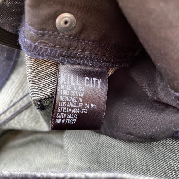 Kill City Brand Raw Denim Jeans - Picture 4 of 5